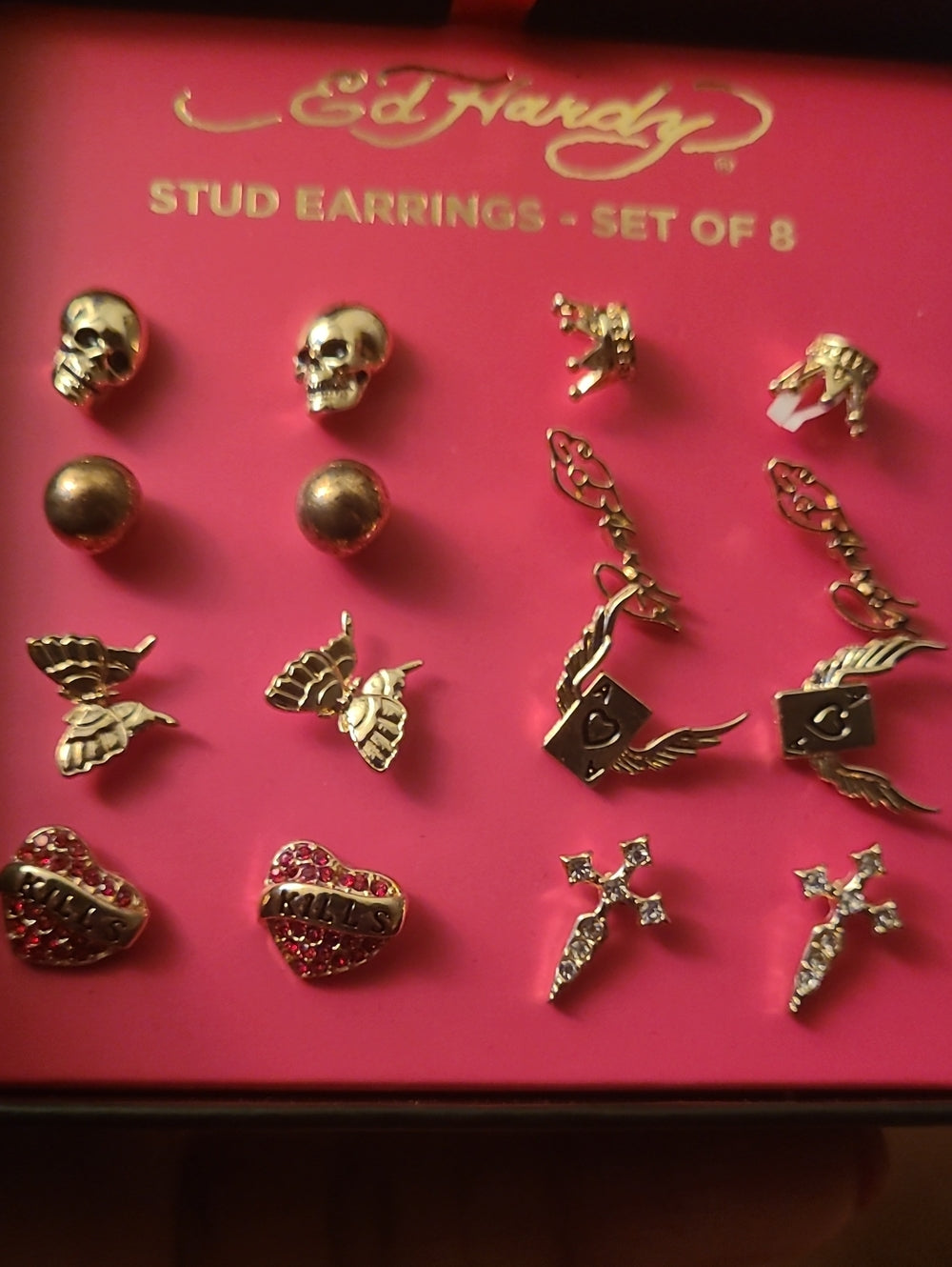Ed Hardy Earring Set - 8 Pairs