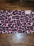 Paris Hilton Pink & Black Leopard Faux Fur Rug - 24x40"